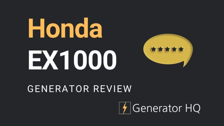 The Ultimate Honda EX1000 Generator Review
