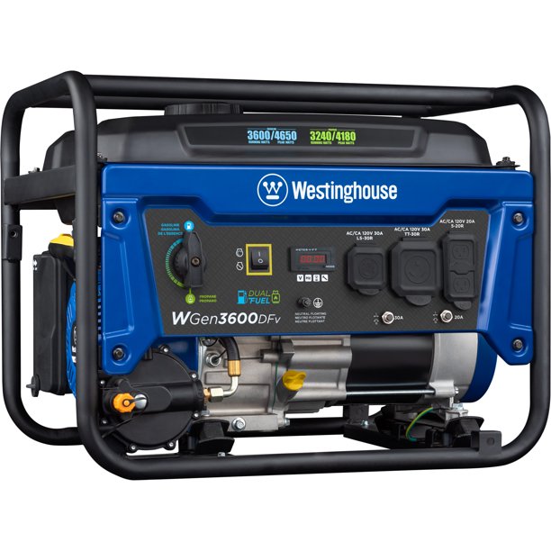 Westinghouse Outdoor Power Equipment WGen3600DFv Portable Generator