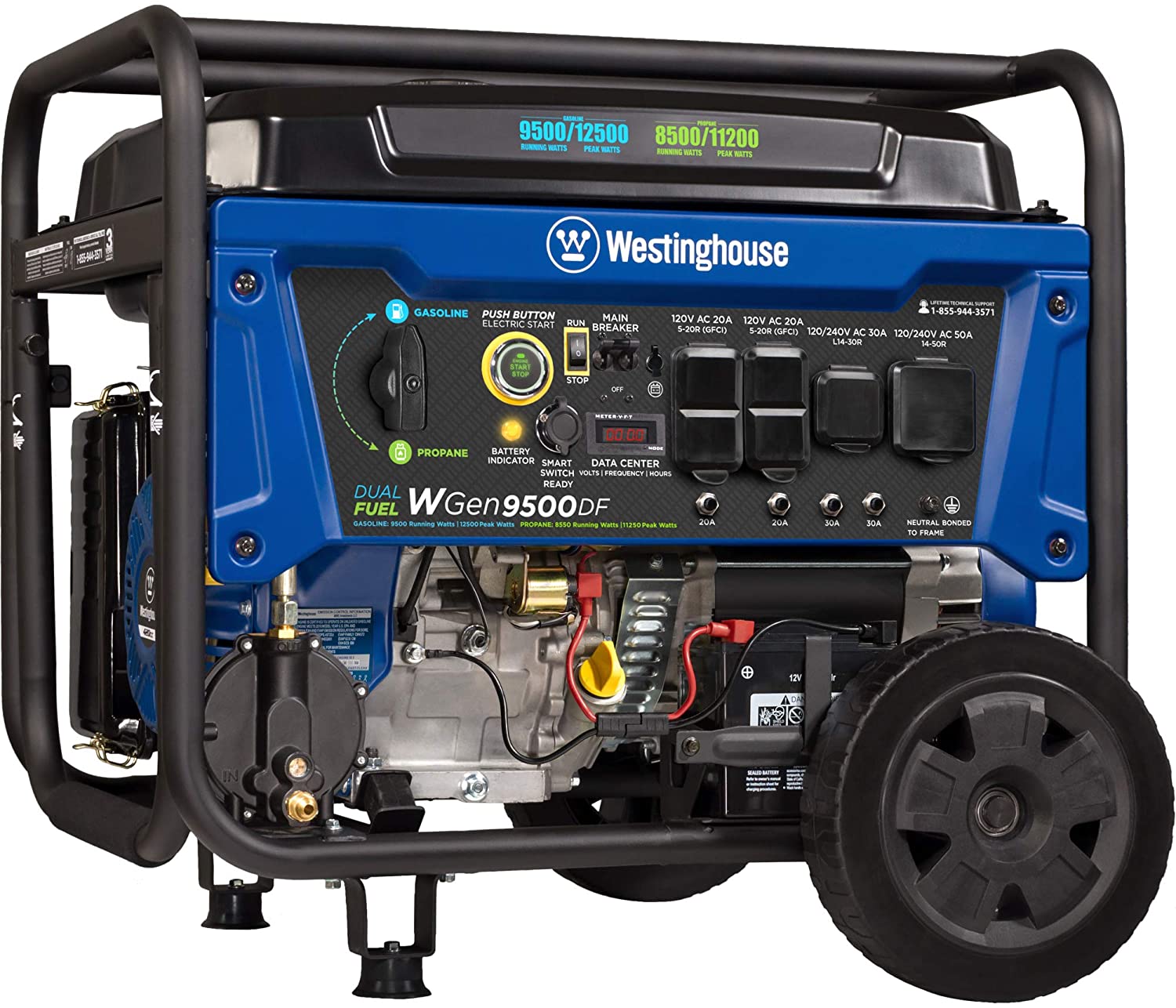 Westinghouse Outdoor Power Equipment WGen9500DF Portable Generator