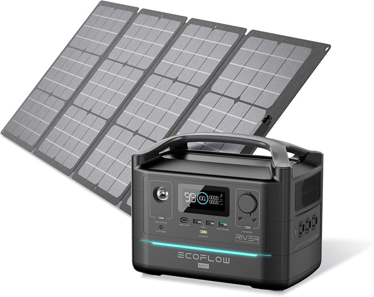 EF ECOFLOW Portable Power Station DELTA River Max & 110W EcoFlow Solar Generator Review