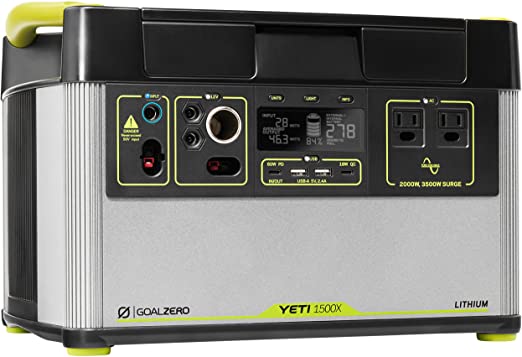 Goal Zero Yeti 1500X Portable AC Inverter Generator Review